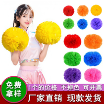 Cheerleaders holding flowers hand-shaking flowers cheerleading bouquets cheerleaders holding flowers bouquets dance performance bouquets colorful balls