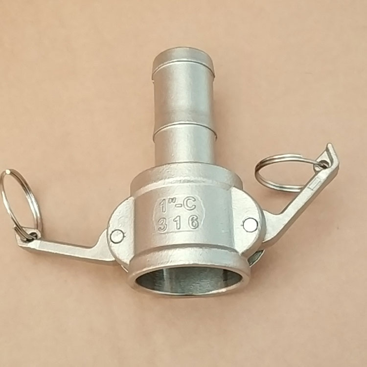 304 stainless steel fast joint pull type C type joint head plug - in tube DN15 - 100 manufacturer straight supply