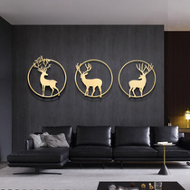 Nordic light luxury decoration elk pendant living room sofa background wall wall hanging hotel porch bedroom bedside decoration