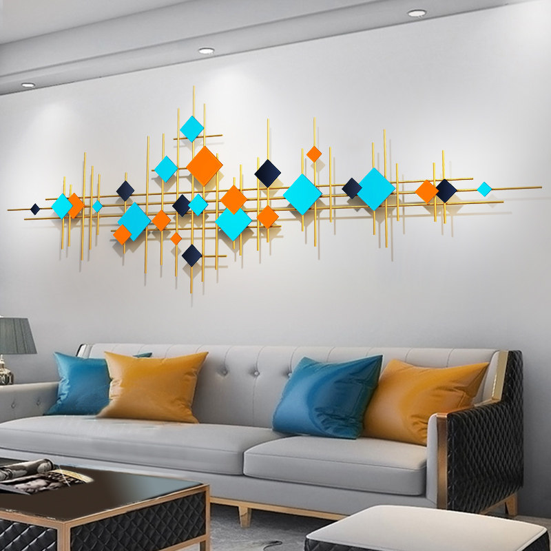 Wall Decoration Living Room Bedroom Sofa Background Wall Wall Decoration Pendant Wall Metal Iron Art Wall-mounted Modern Light Luxury 