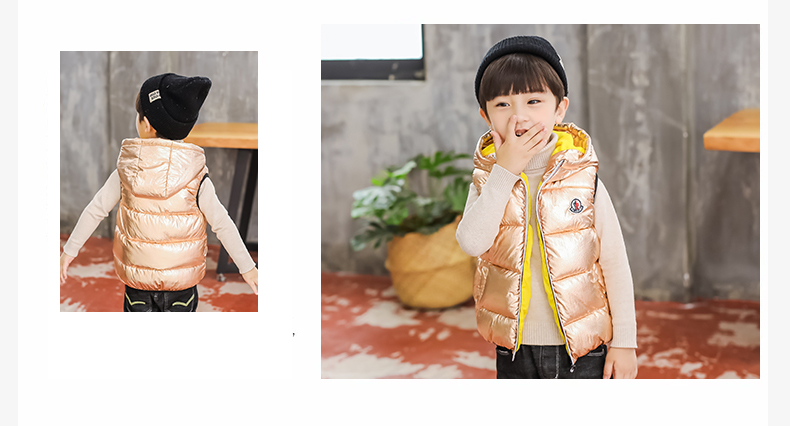 Áo vest bé trai 2018 mới mặc 1 mùa thu đông mặc 2 bé trai 3 áo vest cotton 4 dày 5 áo 6 tuổi thoi trang tre em