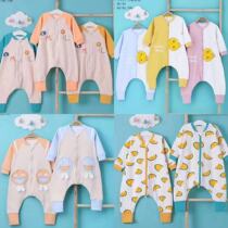 Chens baby shop baby sleeping bag double cotton cloth thin section baby spring and autumn and winter home Haiyi climbing clothes anti-kick quilt