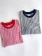 Japanese Trendy Brand Spring/Summer New Product Round Neck Classic Striped Sailor Style Versatile Pocket Women's T-Shirt Short Sleeve Danton
