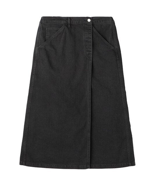 Japanese Trendy Brand Spring and Summer Retro Asymmetrical One-Piece Elastic Waist Women's Denim A-Line Skirt Danton