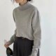 Autumn and Winter New Classic Simple Versatile Seamless One-Piece Turtleneck Women's Wool Sweater High-Neck Sweater Base Layer