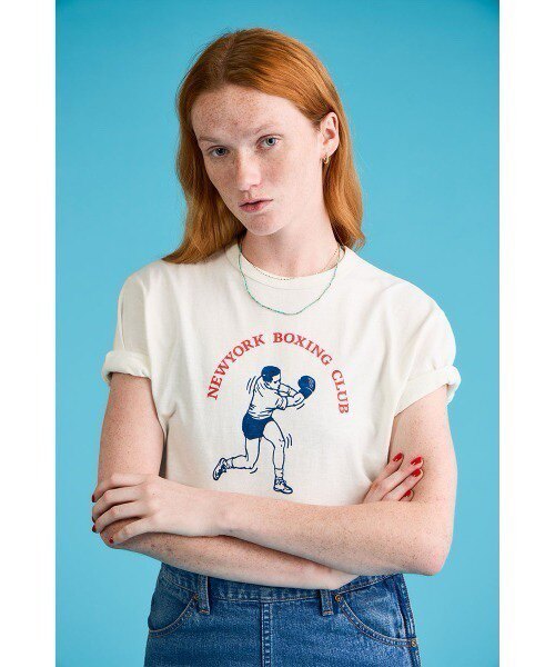 Japanese Trendy Brand Spring/Summer New Product Simple Round Neck Letter Cartoon Print Seamless Women's T-Shirt Short Sleeve Pure Cotton