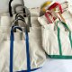 Japanese Order New Classic Patchwork Color-Block Workwear Canvas Oversized Unisex Tote Bag Shoulder Bag Handbag Llbean