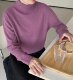Autumn and Winter New Classic Simple Versatile Seamless One-Piece Turtleneck Women's Wool Sweater High-Neck Sweater Base Layer