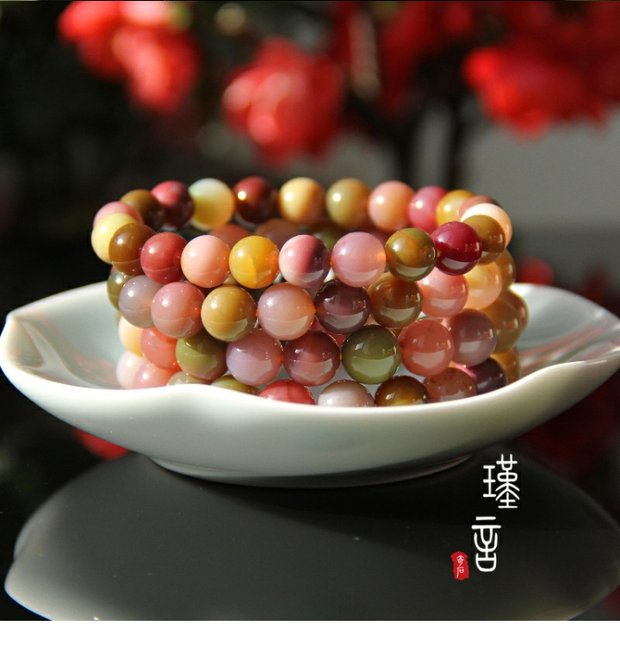 Tự nhiên Tứ Xuyên Muối nguồn Vòng tay mã não Kẹo kẹo Agate Vòng đơn Vòng tay Pha lê Trang sức Trang sức Quà tặng vòng tay nam đẹp