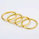 Вьетнамская ювелирная украшения из чистого песка Золото имитация золота золото древнее метод наследство Плотный круг Три жизни и три жизни в течение длительного времени без исчезновения браслета для женщин