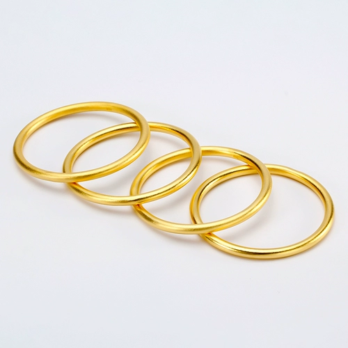 Вьетнамская ювелирная украшения из чистого песка Золото имитация золота золото древнее метод наследство Плотный круг Три жизни и три жизни в течение длительного времени без исчезновения браслета для женщин