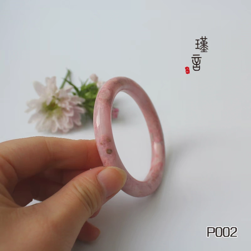 Vòng đeo tay tự nhiên Rose Wisdom Peach Stone Rose Stone High Sứ Hồng Nenhua Hua Wei Hui Bracelet nữ đá thạch anh tóc vàng