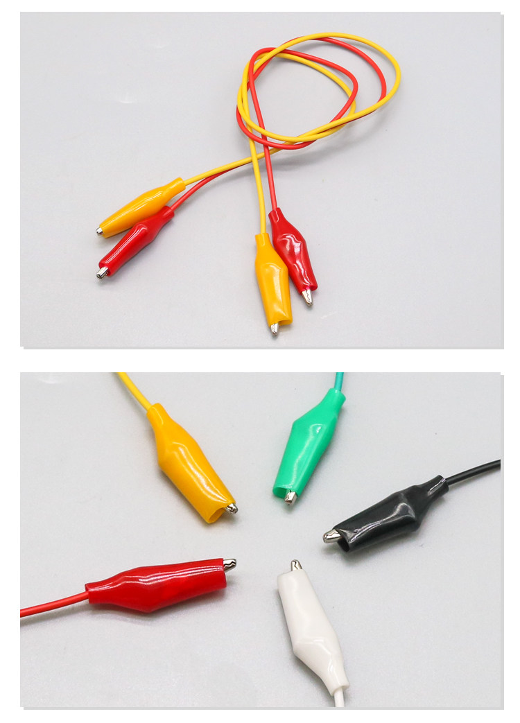 多款鳄鱼夹子护套夹小电瓶电线电源夹接搭电测试夹大中小号连电路详情5