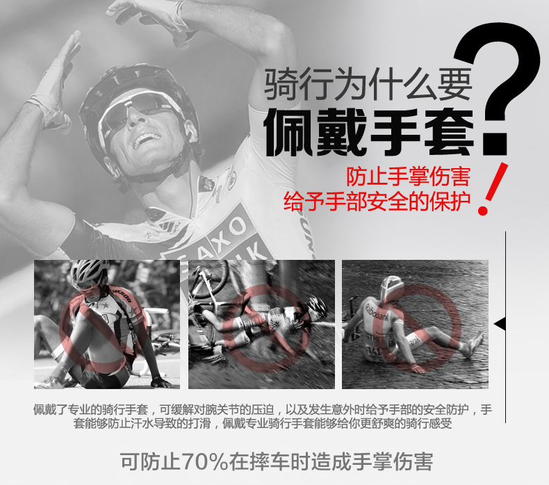 Gants de cyclisme mixte YANHO - Ref 2239805 Image 8