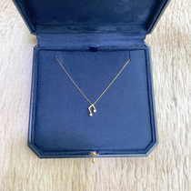 Note sterling silver necklace female light luxury niche design sense exquisite clavicle chain does not fade to send girlfriends birthday gift