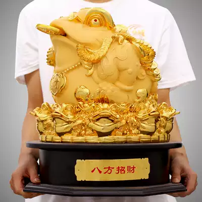 Jin Chan lucky treasure decoration living room creative three-legged golden toad office New store opening gift business is booming