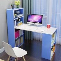 Simple wooden desk bookcase dressing table combination computer desk with bookshelf home desk