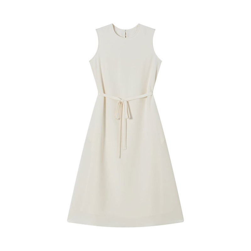 【Same as in Store】Solid Color Heavy Silk High-Quality Slimming French Dress Fj8839L