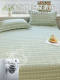 2026 Summer New Style All-Cotton Coarse Cloth Bed Sheet Single Piece Cotton Linen Cooling Mat Bed Cover Pillowcase Three-Piece Set