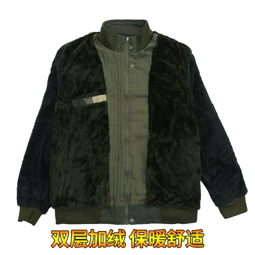 Бархатная рабочая одежда для мужчин осенью и зимой сварщики из чистого хлопка Антикальдируя и устойчивая к износу.