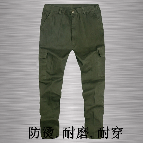 Износостойкие хлопковые штаны для работы, защита от ожогов