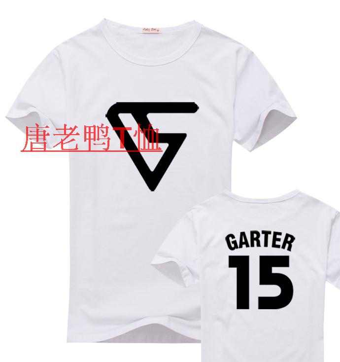 夏季文斯卡特短袖t恤男体恤衫篮球运动半袖衣服加大码宽松纯棉