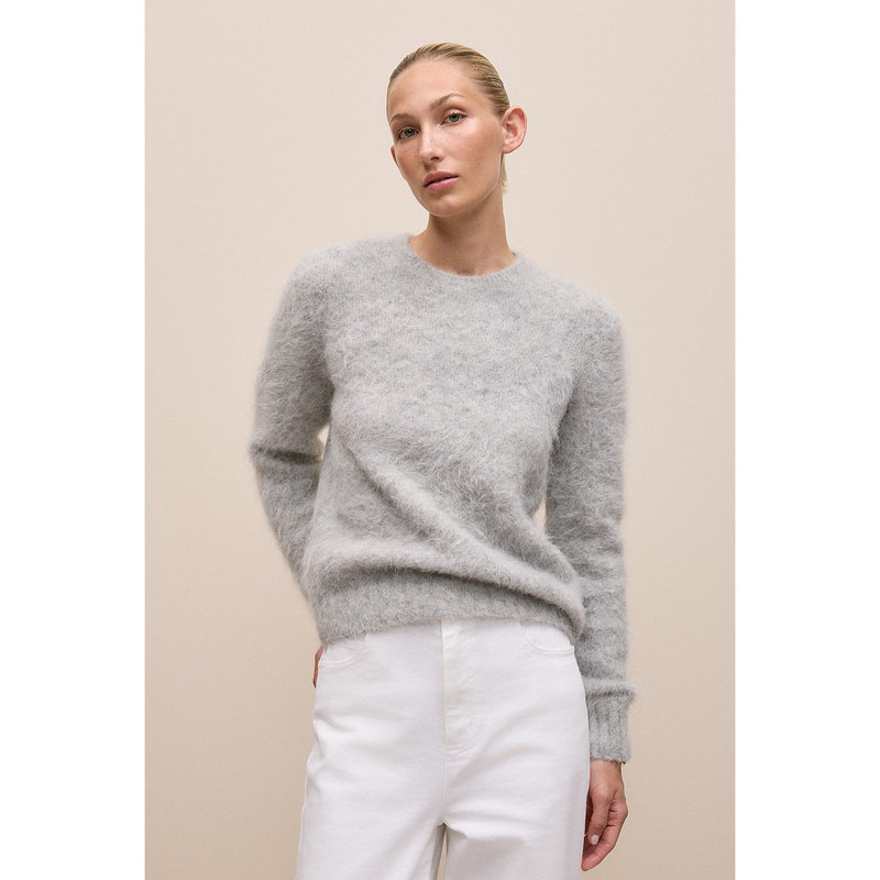 New Australian Trene*Y Direct Mail 26 Autumn Women's Casual Round Neck Slim Fit Fluffy Plush Knit Sweater