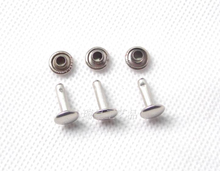 Rivet Cap Nail Hollow Nail Silver Color Black Rivet Screw Hollow Nail Rivet Plate Clip Fixed Nail Riveting