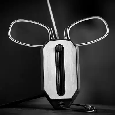 Non-Temple super light key chain myopia glasses female portable with degree finished folding myopia man small personality