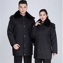 Military coat mens winter thickened and gush with long section of labor and cotton clothing winter clothing anti-cold security work clothes military great cotton clothes