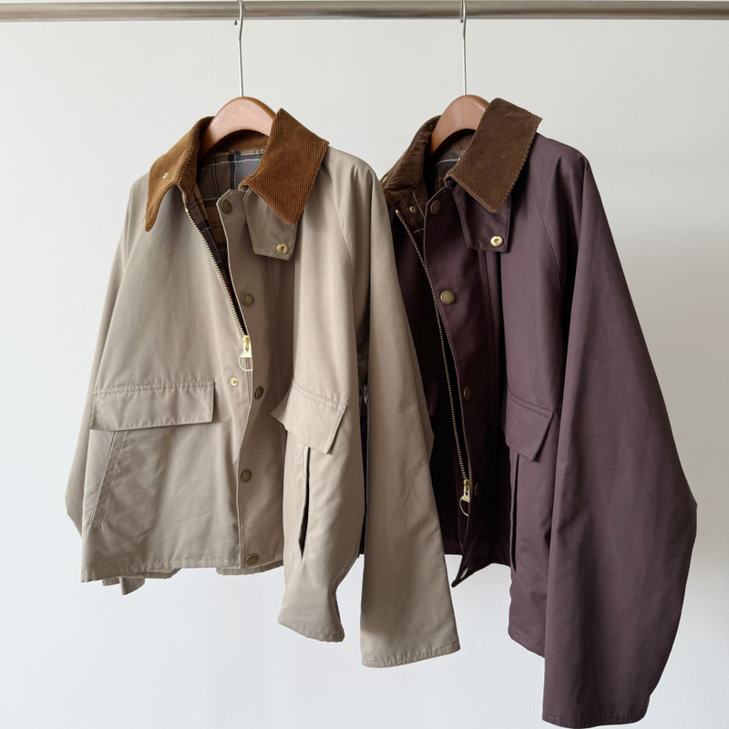 Limited Edition~Bar* Imported Wax-Free Corduroy Collar Retro Parka Style Hunting Jacket Women's Short Coat