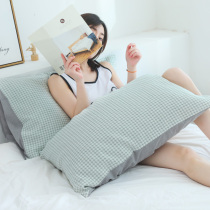 New Japanese-style four-layer cotton gauze pillowcase thick pillowcase A pair of students couple pillow sleeve single piece