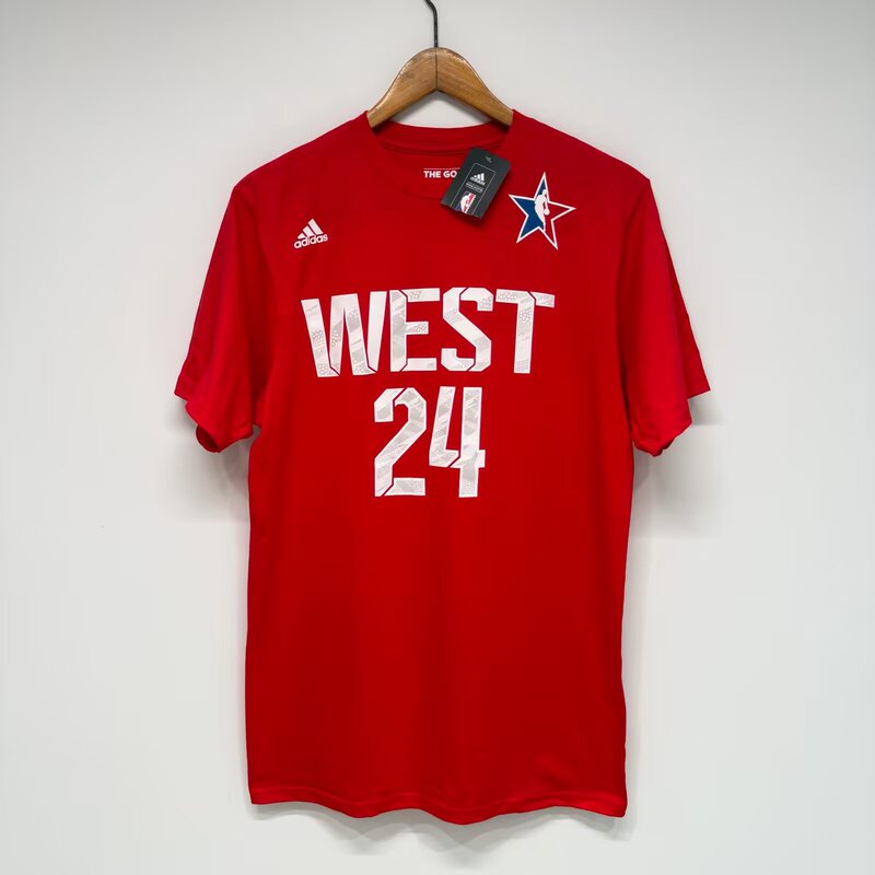 Kobe Bryant Lakers No. 24 All-Star Go to Tee Fan Edition Jersey Short Sleeve T-Shirt