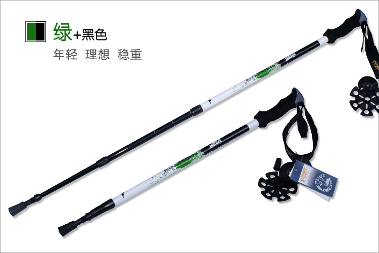 Ngoài trời đích thực cao cấp carbon trekking cực nhẹ ngoài trời xử lý thẳng carbon sợi mía đi bộ 180g - Gậy / gậy gậy ba chân