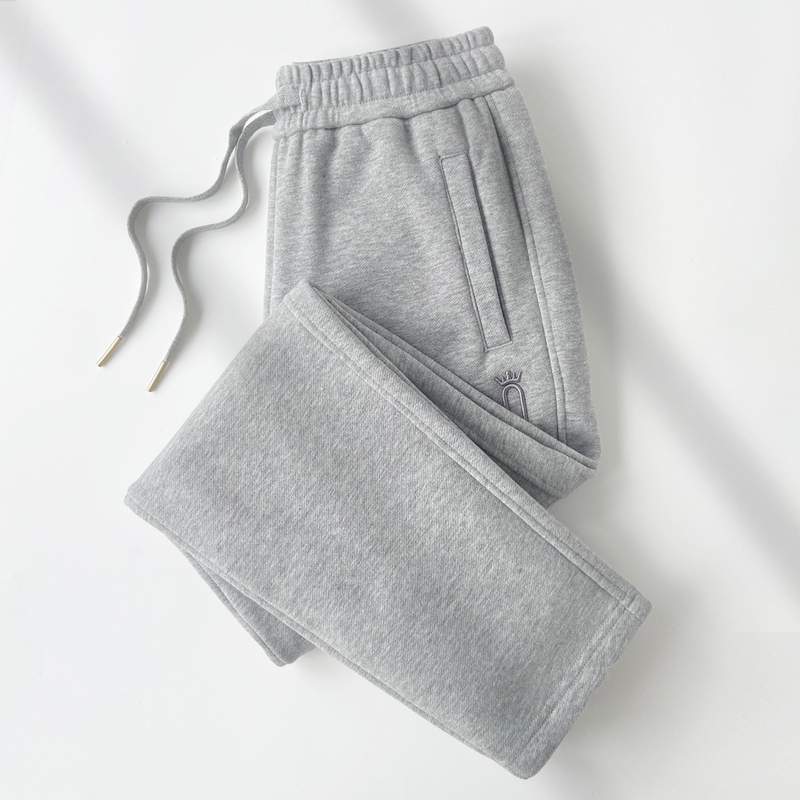 Slimming Right-Angle High-Waisted Light Gray Casual Sweatpants for Women 2026 Spring and Autumn New Loose-Fitting Tapered Harem Pants