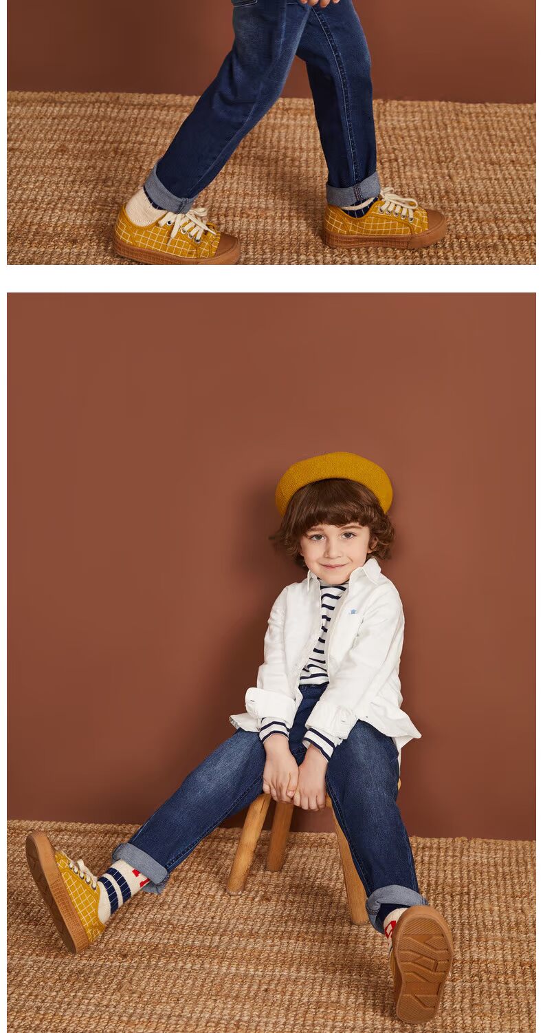 Áo cotton trẻ em sandal oxford dài tay 2019 xuân mới bé trai thêu áo cotton xuân hè đồ bộ bé trai