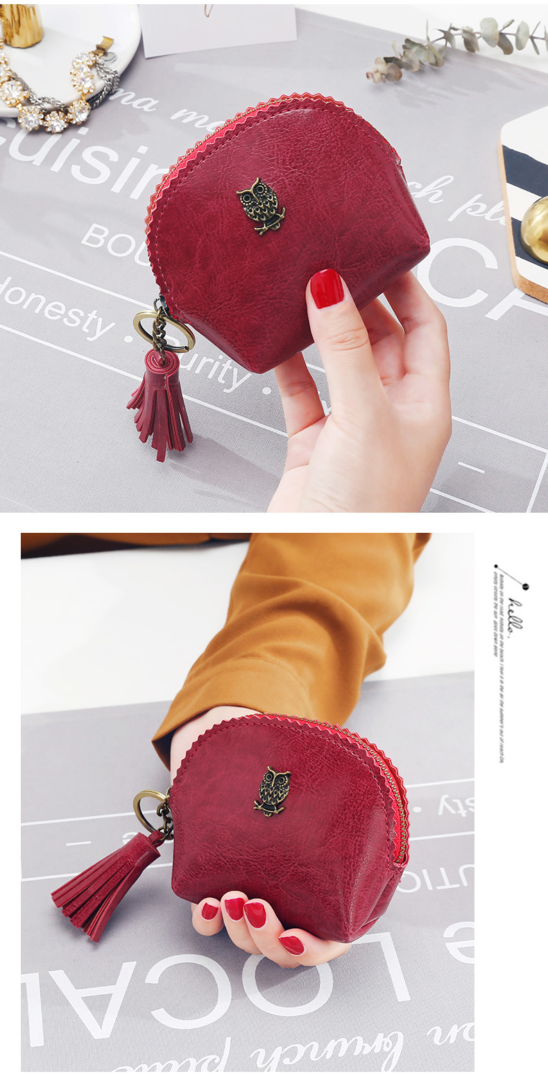 Ví nữ KQueenStar nữ 2018 mới Hàn Quốc dây kéo retro ví tiền xu sinh viên ví cầm tay nữ gucci