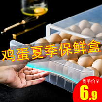 Refrigerator storage box drawer type egg special food preservation box Kitchen food storage rack egg artifact