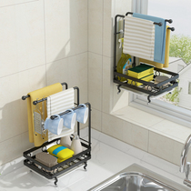 Rag rack Kitchen faucet rack Sink drain rack Towel rack supplies Household Daquan storage artifact