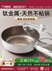 Titanium Ceramic Flat-Bottomed Non-Stick Frying Pan for Home Use, Suitable for Induction Cookers and Gas Stoves, No-Coating Cooking Pan for Frying Steak