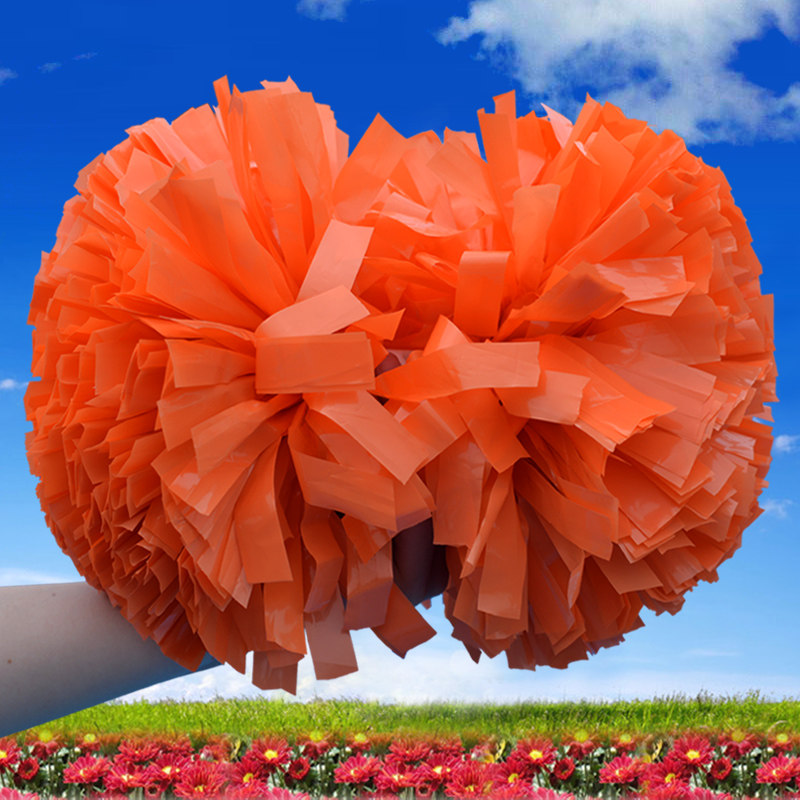 School sports meeting cheerleading flower ball cheerleading hand flower children primary school students performance competition holding double-headed flower ball