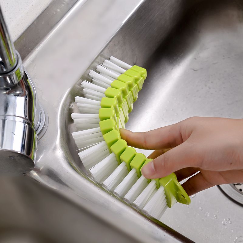 Japan imported bristle floor brush bathroom tile cleaning brush to blind spot bathtub cleaning brush artifact toilet brush