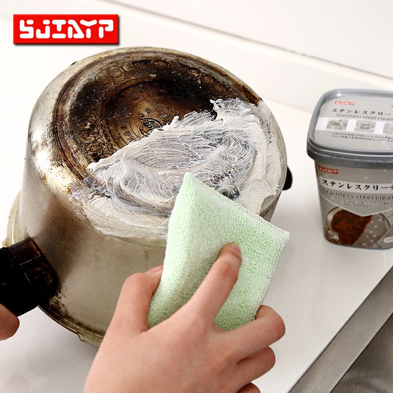 Stainless steel cleaning paste household kitchen oil dirt pan bottom dirt to remove rust cleaning agent strong removal cleaning