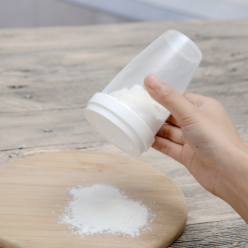 Japan imported hand-held round flour sieve household dusting pot baking cocoa powder sieve Cup type sugar screen