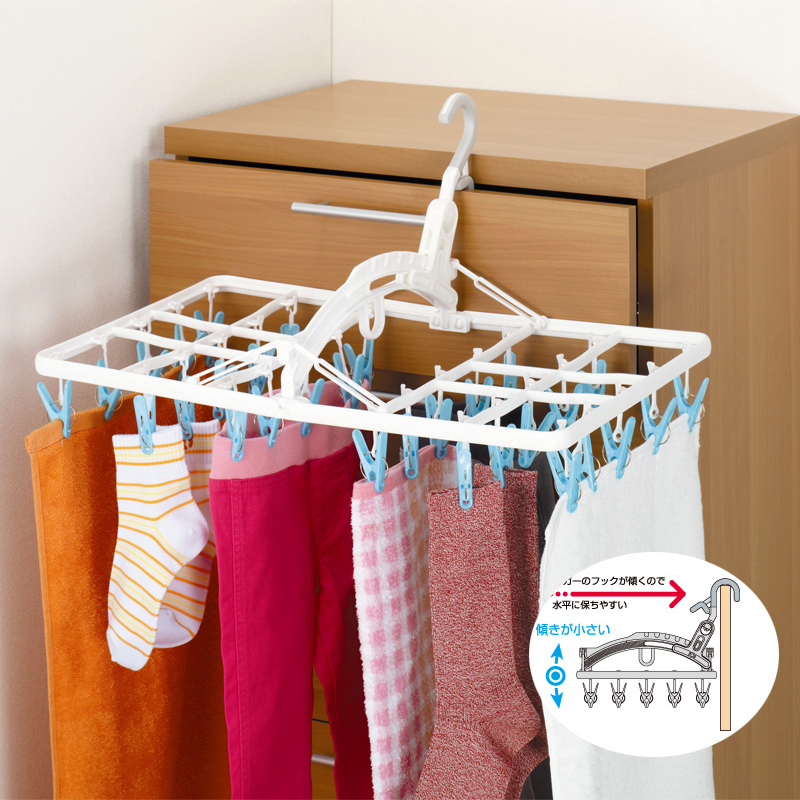 Japan imports 30 clips Folding Clothes Clips Domestic Multi Clips Windproof Dried Clip Children Socks Rack Baby Hanger