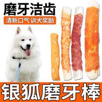 Silver Fox Rewards Snacking Puppy Two or Three Months Dogs Switch Teeth for One-meter Stick to Bite Clean Teeth