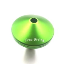 Free diving safety rope limiter made of aluminum alloy and available in 5 colors with laser engraving