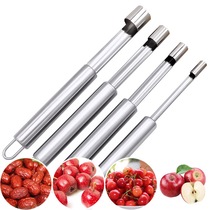 Stainless steel hawthorn nucleator jujube seed remover Apple pear fruit coring tool Buckle red fruit nucleating knife artifact
