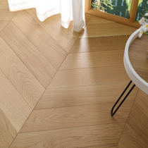 Oak solid wood composite floor new fishbone herringbone spelling pure three-layer multi-layer lock buckle home environmental protection 15 factories direct sales