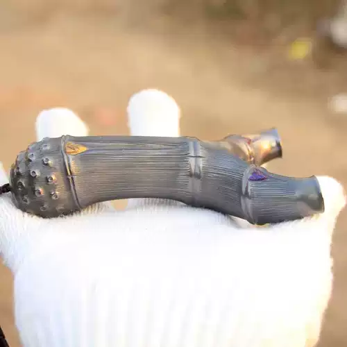 千发 Бамбуковая рогатка, металлический резной точный дорожный браслет ручной работы с плоскими резинками